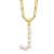 Gold Tone Sterling Silver 3-5.5mm Freshwater Cultured Pearl LETTER J
18-inch Necklace