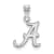Rhodium Over Sterling Silver LogoArt University of Alabama Small Pendant
