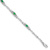 Rhodium Over 10k White Gold Diamond and Emerald Bracelet