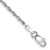 Rhodium Over 14k White Gold 1.85mm Diamond-Cut Quadruple Rope Link Bracelet