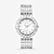 Croton Silver Tone Round Mother Of Pearl Dial Watch with Diamond Markers