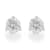 Certified White Lab-Grown Diamond H-I SI 14k White Gold Martini Stud
Earrings 0.50ctw