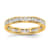 14K Yellow Gold Lab Grown Diamond Polished 1 ct. Channel Set Eternity Band