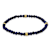 Blue Lapis Lazuli Beaded Stretch Bracelet In 14K Yellow Gold Over
Sterling Silver