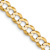 14k Yellow Gold 4.7mm Flat Cuban 24 Inch Chain