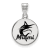 Rhodium Over Sterling Silver MLB LogoArt Miami Marlins Enamel Pendant