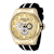 Invicta Speedway 48mm Gold, White Dial Silicone Band Quartz Watch