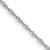 Rhodium Over 14k White Gold 1.1mm Solid Singapore 14 Inch Chain