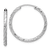 Rhodium Over 14k White Gold Polished, Satin and Diamond-Cut 15/16"
Endless Hoop Earrings