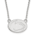 Rhodium Over Sterling Silver LogoArt Penn State University Small Pendant Necklace