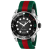 Gucci Men's Dive Black Dial, Green/Red Canvas Watch