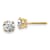 14K Yellow Gold 1.25ct. 5.5mm Round G H I True Light Moissanite
Screwback Earrings