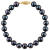 14k Yellow Gold 5-6mm Black Freshwater Pearl Bracelet