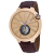 Christian Van Sant Men's Cyclone Automatic Rose Dial, Brown Leather
Strap Watch