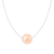 9.5-10.5mm Pink Cultured Freshwater Pearl Sterling Silver Necklace