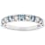 Blue And White Lab-Grown Diamond Band Ring In 14K White Gold 1.00ctw