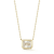 Rachel Zoe Rectangle CZ Solitaire Pendant Necklace in 14K Gold Over
Sterling Silver