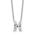 White Lab-Grown Diamond F VS 14K White Gold "H" Initial
Necklace 1.75ct