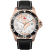 Seapro Men's Voyager White Dial, Black Bezel, Black Leather Strap Watch