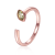 Peridot 14K Rose Gold Over Sterling Silver Marquise Solitaire Open
Design Ring, 0.25ct
