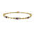 14k Yellow Gold and Rhodium Over 14k Yellow Gold Diamond and Ruby Bracelet