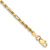 14k Yellow Gold 2.5mm Diamond-Cut Milano Rope Link Bracelet