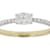 Oval And Round Lab-Grown Diamond Band Ring In 14K Gold Over Sterling
Silver 0.40ctw