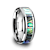 MAUI Tungsten Wedding Band with Mother of Pearl Inlay 8mm