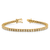 14k Yellow Gold Illusion Setting Diamond Bracelet