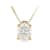 Lab-Grown Diamond Oval Solitaire Pendant In 14K Gold Over Sterling
Silver 0.50ctw