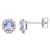 Tanzanite 10K White Gold Earrings 1.15ctw