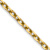 14k Yellow Gold 2.2mm Solid Diamond-Cut Round Open Link Cable 16 Inch Chain
