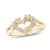 0.20ctw Diamond Heart Shaped Ring in 14k Yellow Gold