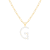 Letter G Initial Cultured Freshwater Pearl 18K Gold Over Sterling Silver
Pendant With  18" Chain