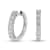 1.00ctw Diamond Hoop Earrings in 14k White Gold