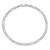 14K White Gold 3mm Flat Figaro Chain Bracelet