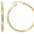 Bold Diamond-Cut Hoop Earrings In 18K Gold Over Sterling Silver