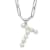 Rhodium Over Sterling Silver 3-5.5mm Freshwater Cultured Pearl LETTER T
18-inch Necklace
