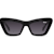 Quay On the Radio Black Cat Eye Frame / Smoke Lenses Sunglasses