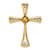 14k Yellow Gold Citrine and Diamond Cross chain slide