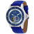 Christian Van Sant Men's Viscay Blue Dial, Blue Leather Strap Watch