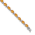 Rhodium Over 14k White Gold Citrine Bracelet