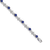 Rhodium Over 14k White Gold Diamond and Sapphire Bracelet