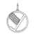 14K White Gold Gatsby Diamond Initial Y Charm