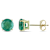 Emerald 10K Yellow Gold Earrings 1.6ctw