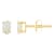 5x3mm Oval Opal 14k Yellow Gold Stud Earrings