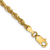 14k Yellow Gold 4mm Diamond-Cut Rope Link Bracelet
