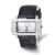 Ladies Charles Hubert Stainless Black Leather 40x23mm Watch