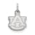 Rhodium Over Sterling Silver LogoArt Auburn University Extra Small Pendant