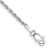 Rhodium Over 10k White Gold 1.6mm Diamond-Cut Rope Link Bracelet